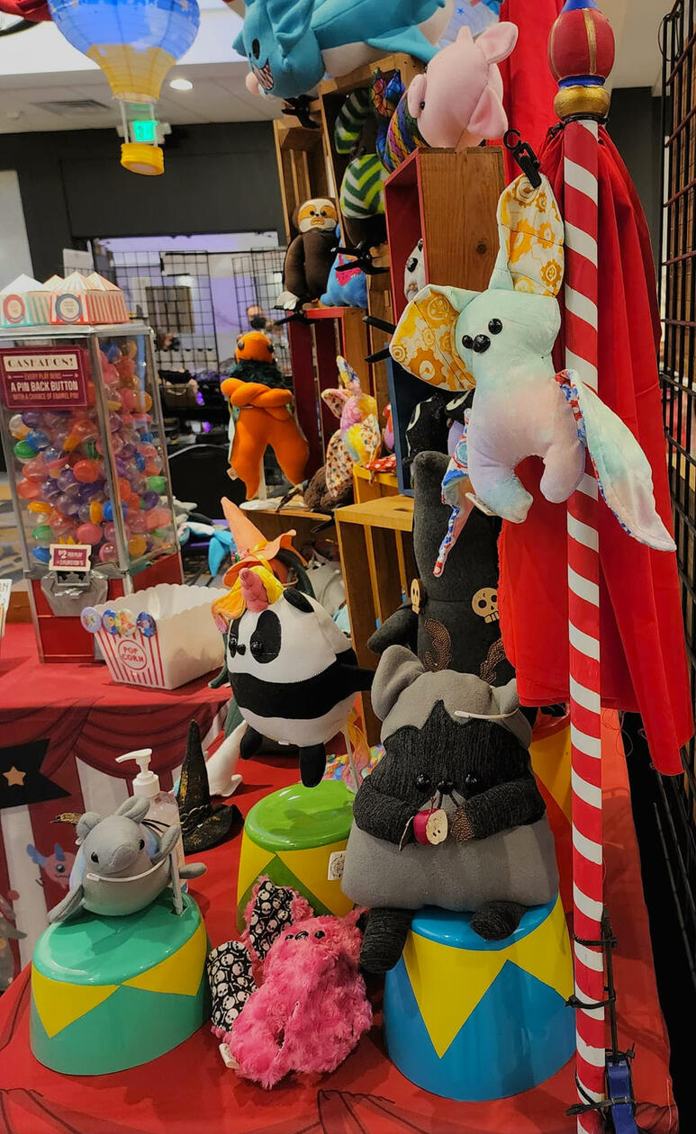 Plush on Table Display